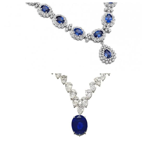 Blue Sapphire Row Gem Fe Ti Doped Kashmir Oceanic Azure Gem Crystal Jewelry (Синий сапфировый камень в ряду)