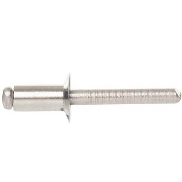 OEM Aluminum 6061 Protruding Big Round Flat Head Open End Blind Rivet DIN 7337