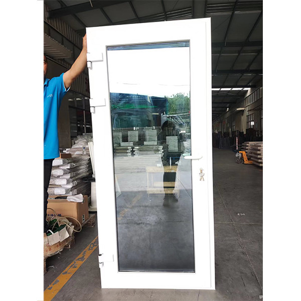 Upvc виниловый пластик с двойным остекленным окном с правой стороны наружной двери ODM