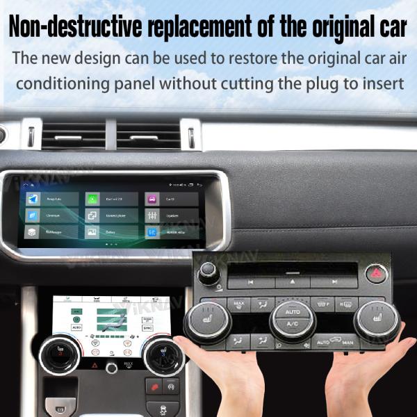 Viknav Car Radio For Land Rover Evoque L551 L538 (2012-2018) 10.25 inch With AC Air Conditioning Panel Climate Control