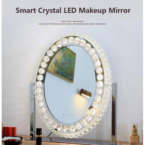 LED Light Up Makeup Mirror Crystal Vanity Mirror Hollywood Style