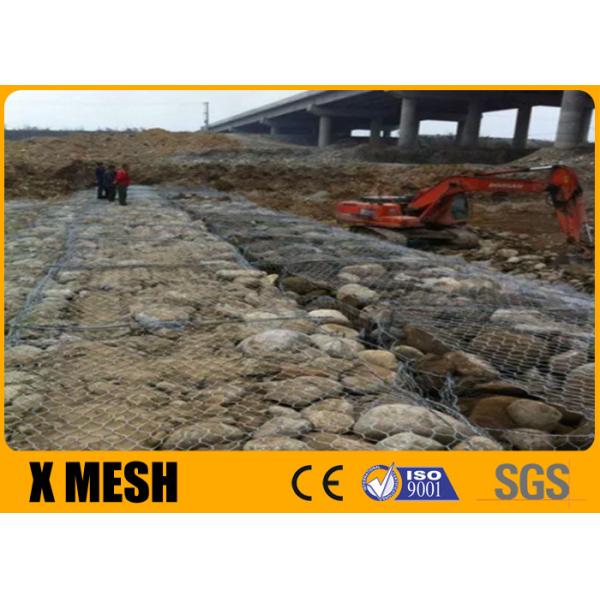 8x10cm Opening Gabion Wire Mesh Hot Dipped Galvanized Gabion Mesh Retaining Wall