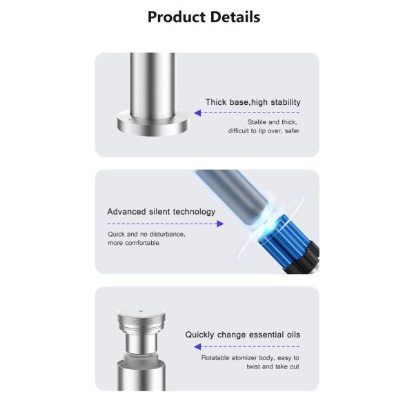 Intelligent Desktop Aromatherapy Diffuser 5000mAh Battery Portable Fragrance Diffuser