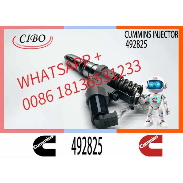 New Construction Machinery Diesel Fuel Injector for ISC Series Engine OEM 492825 Steel Material 1 Year Warranty