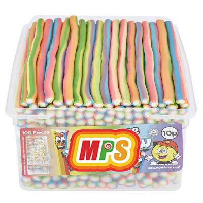 Long Stick Ssour Punch Straws Assorted Flavor Sour Filled Licorice Gummy