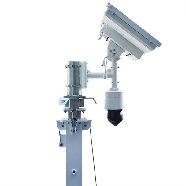 Corrosion Resistant Solar Mobile Light Tower 90° Manual Lifting Flexible Installation Outdoor Light Tower