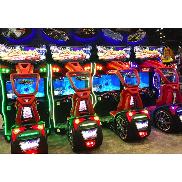 42 Inch Lcd Car Racing Game Machine 110V 220V Racing Simulator With Motion Seat