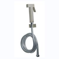 Light Grey Brass Hand-Held Bidet Sprayer For Sustainable Hot And Cold Bathroom Sets
