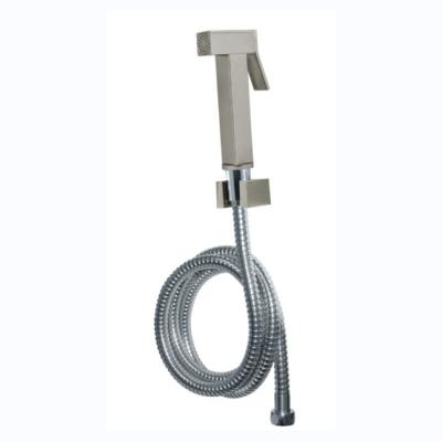 Light Grey Brass Hand-Held Bidet Sprayer For Sustainable Hot And Cold Bathroom Sets
