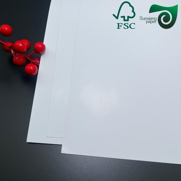 High Printability Double Sided Coated Glossy Cover Paper 460mm 650mm FSC