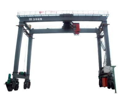 Quayside Launching Container Harbour Crane Port Use Mobile RTG 50 Ton