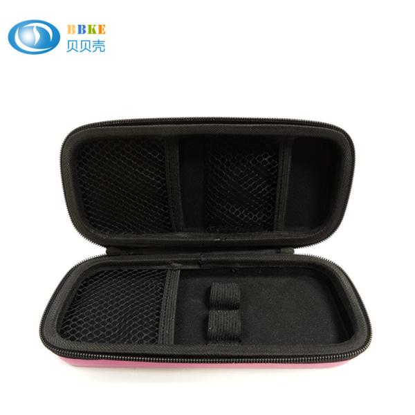 Durable E - Cig Hard Eva Case Holder For Shisha Pens / Charger / Liquid Pink