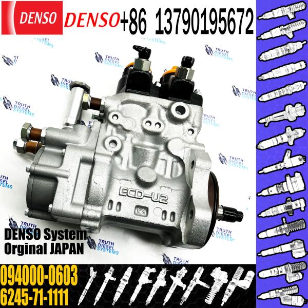 Fuel Pump 6245-71-1111 094000-0603 for Excavator PC1250-8 Wheelloader Wa600-6 Engine SAA6d170e-5