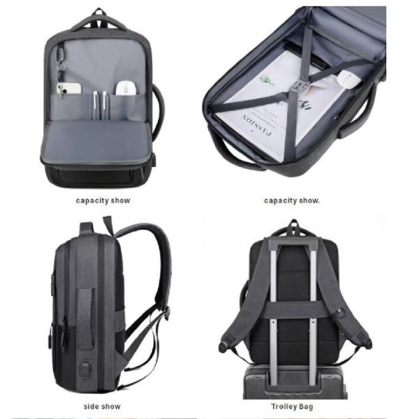 Lightweight Waterproof Comfortable Business Laptop Backpack With Usb Charging Port