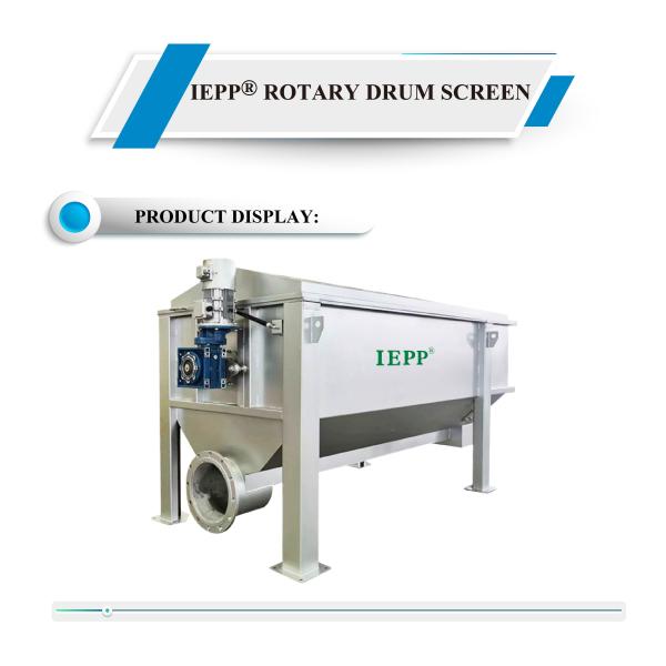 Latest Splicing Drum Screen Design Stainless Steel Rotary Drums Filter for Aquaculture Wastewater Treatment