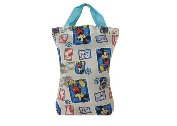 Lightweight Disney Eco Shopper Bags Short PP Custom Full Color Printing