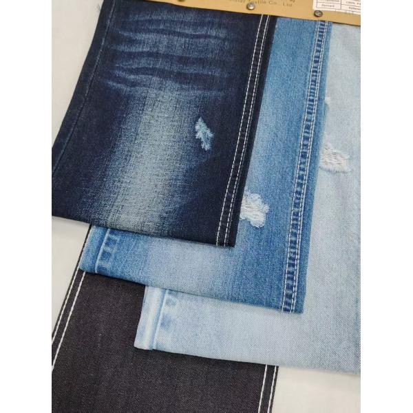 85% Algodón 15% Poliéster Tejido Denim No Elástico 8.3oz Índigo Oscuro para vaqueros de mujer
