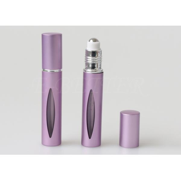 Essential Oil Refillable Roller ball Travel Perfume Atomiser Bottle 10 Ml With Glass Inner Vial