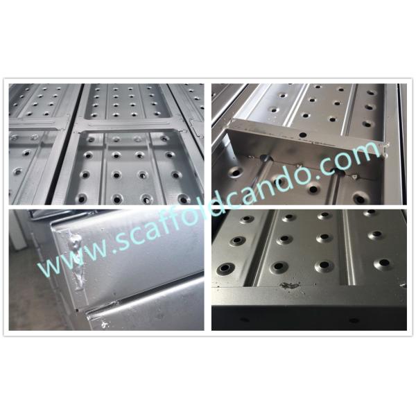Factory specialized in Q235 galvanized scaffolding steel plank, metal board 4000mm,3000mm,2000mm,1500mm,1000mmL for sale