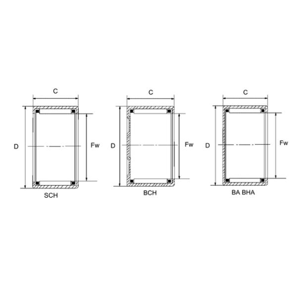 SCH1416 Heavy Duty Needle Roller Bearings Open Ends Drawn Cup Inch Series