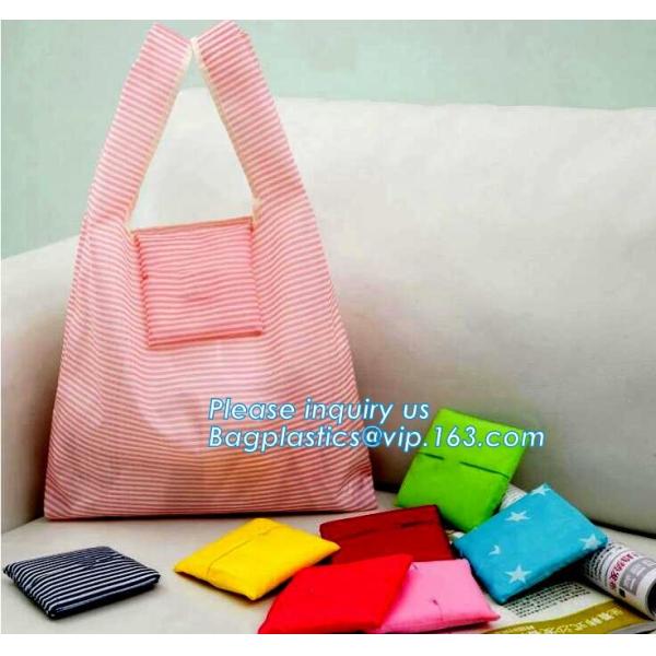 reusable polyester foldable shopping bag pattern eco fruit shape zipper foldable tote bag,production polyester polyester