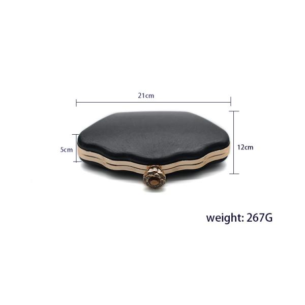 Zinc Alloy Flower clasp With Stone Flagon Shape Box Clutch Frame