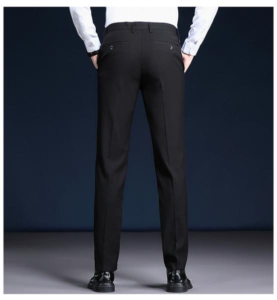 Poliéster/Cotone Calças masculinas Calças fato com casaco formal e blazer Slim Fit
