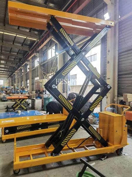 1000kg-5000kg Portable Electric Wheels Movable Lift Table With CE