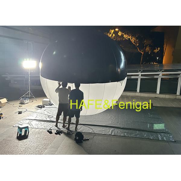 Filmmakers To Hang Inflatable Spherical LED Two Color Balloon Lights