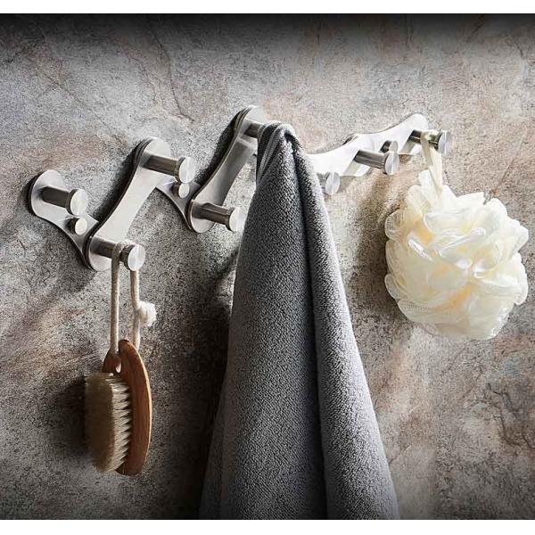 Expandable Foldable Stainless Steel Robe Hooks With Mirror Polishing Finish