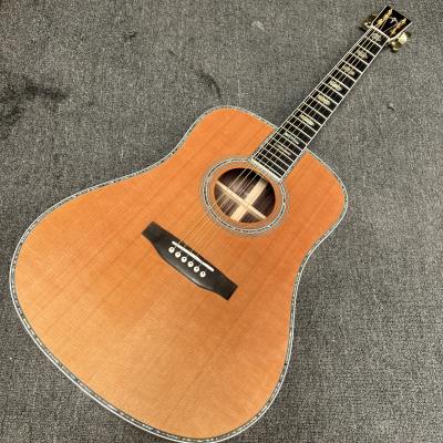 Custom M Style Solid Cedar Top D45caa Dreadnought Acoustic Guitar with Solid Rosewood Back Side, customized logo on headstock