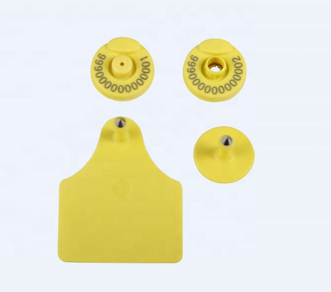 FOFIA New Waterproof TPU RFID T904+T901 Ear Tags for Cattle Livestock Tracking Farm Animal Management with 3 Months Warranty
