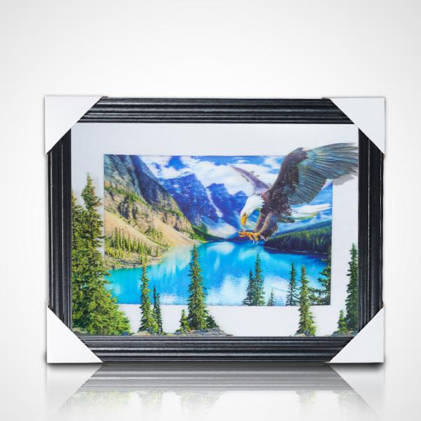 Hot Sell High Definition Promoção Regalo Japonês 3D Lenticular Anime Pôsteres Com Quadro