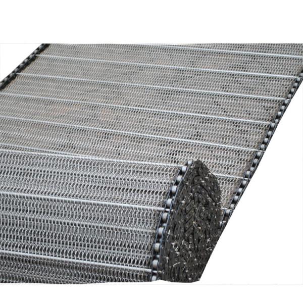 25.4mm Pitch 304 SGS Steel Mesh Conveyor Belt With Chain Link