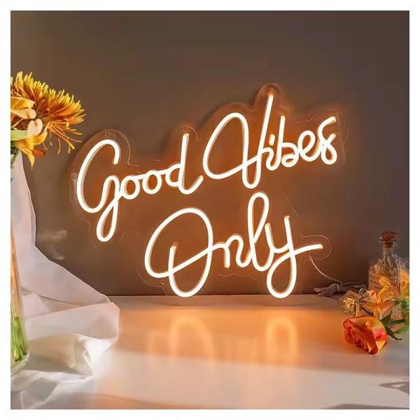 Yellow Orange Green Strip Light Source Acrylic Party Room Wedding Light Led Neon Sign