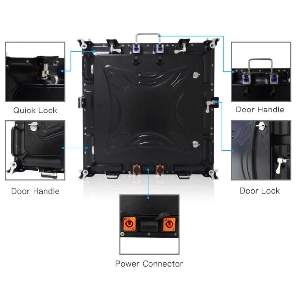 Шкаф 500mm высокой заливки формы этапа P3.91 P2.6 P4.81 определения алюминиевый экраном стены дисплея СИД 500mm видео-