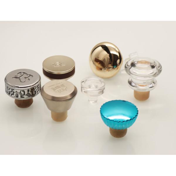 Mineral Water Tequila Vintage Glass Bottle Stoppers 60g With Synthetic Cork