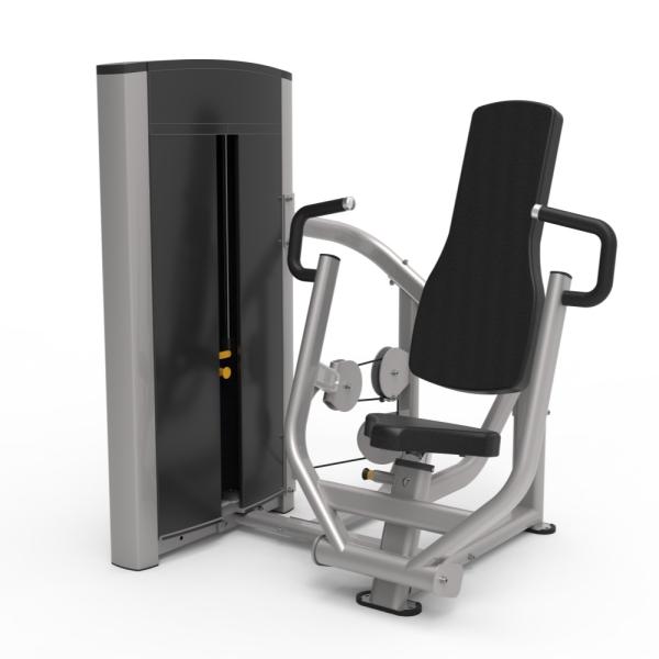 Steel Seated Chest Press Machine Pin Loaded Gym Equipment For Strength Training