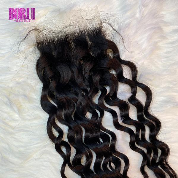 5x5 HD Swiss Transparent Frontal Lace Closure 100% Human Virgin Hair