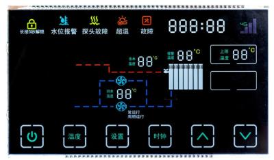 Large Sized VA Segment LCD Display Instrument Meter 6 Inch LCD Display