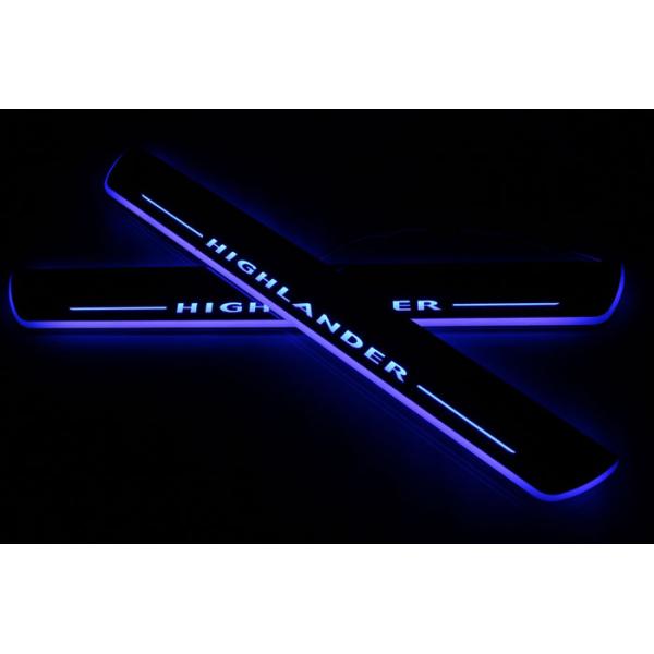 Toyota Highlander car door welcome lights LED Moving Door sill Scuff for sale