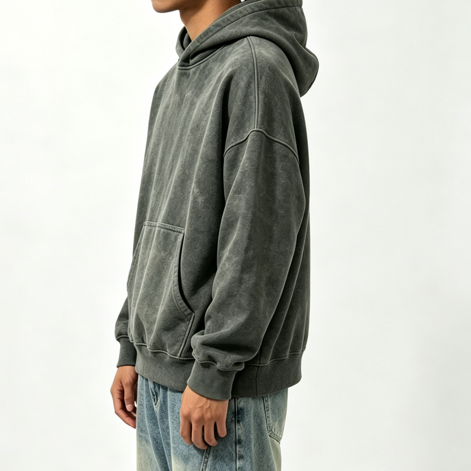 250GSM - 300GSM Oversized Streetwear Hoodie Oversized Men'S Crewneck Sweatshirt For Men