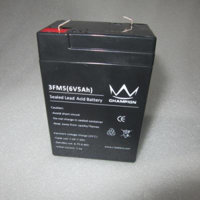 Leakproof Alarm 3FM20 6V5Ah Dry Lead Acid Battery M5 Terminal