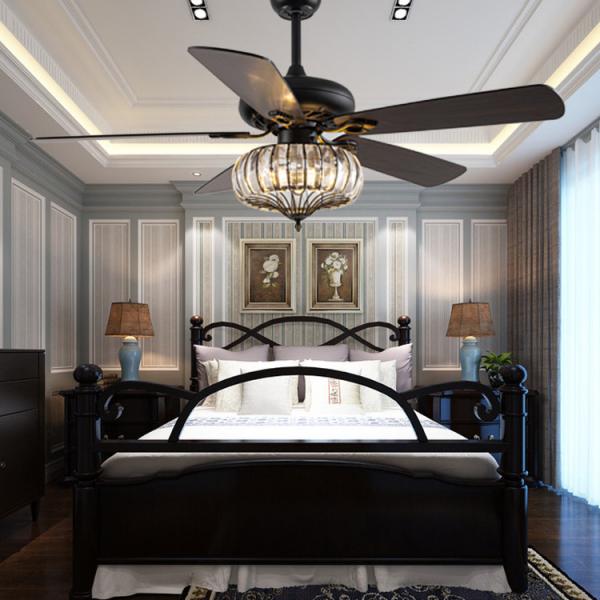 Surface Mounting 120V 65W Industrial Ceiling Fan Light / 52 Inch 5 Blade Ceiling Fan