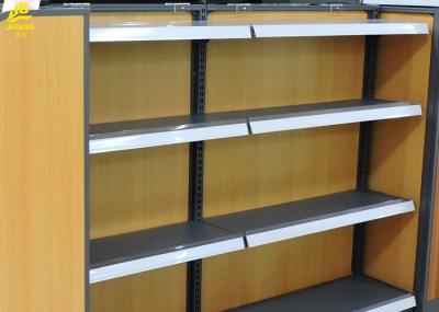 Convenience Store Wood And Metal Shelves 30kg/ Layer Load Capacity