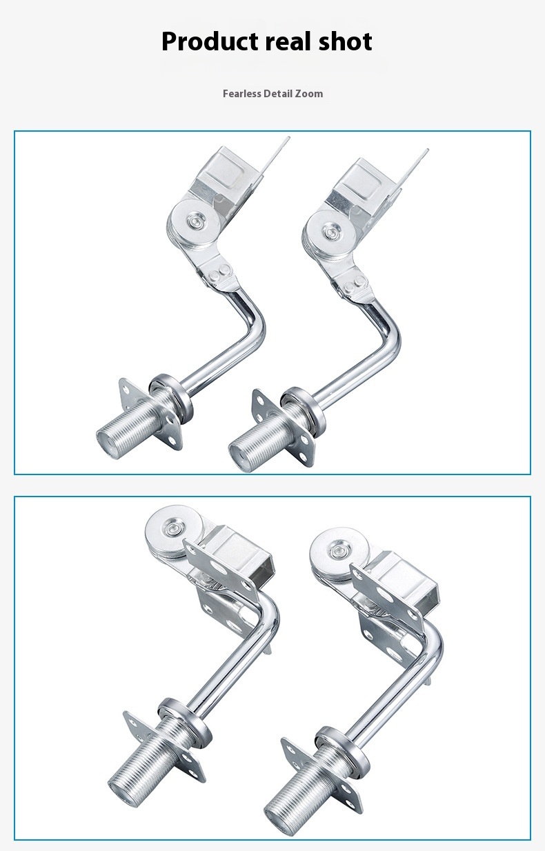 Hot Selling Headrest Sofa Hinge Bed Hardware Accessories Mechanism Accessories Silver Metal Furniture Headrest Hinge