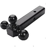 Tri ball mount,triple swivel mount,all black powder coating,solid shank
