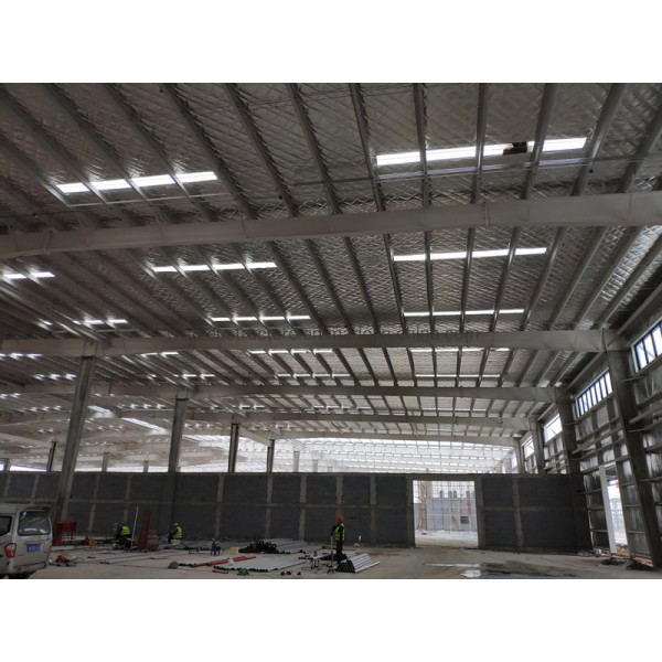 Single-Slope Roof Prefab Steel Building for Logistics Park and Sorting Terminal