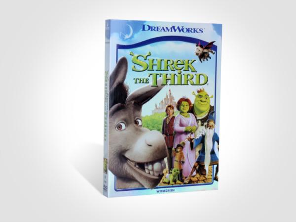 new Shrek the Third disney dvd movie children carton dvd with slipcover Dhl free shipping