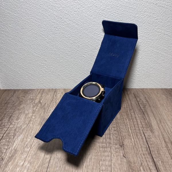 Special Blue Suede Luxury Watch Display